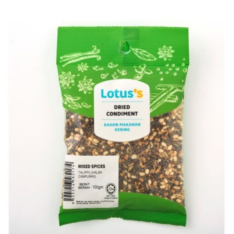 LOTUS Halal Talippu (Halba Campuran ) |Mix Herb | Fenugreek Repack 100g ...