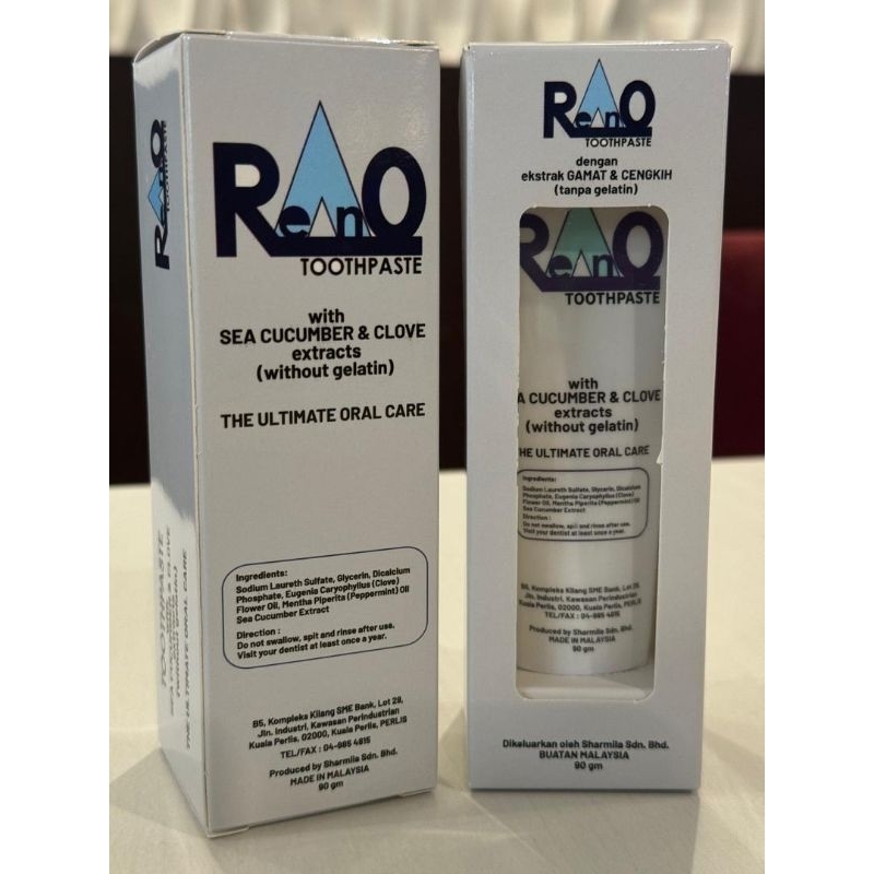 RenO TOOTHPASTE with SEA CUCUMBER & CLOVE EXTRACTS | Shopee Malaysia