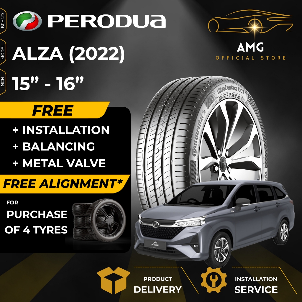 PERODUA ALZA (2022) Tayar Kereta Car Tyre (FREE INSTALLATION/DELIVERY ...