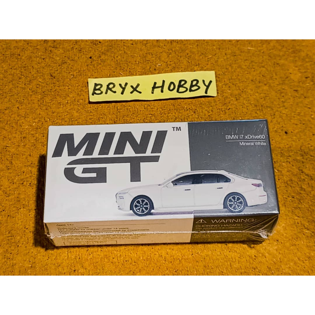 Mini-GT 1:64 BMW I7 EDrive60 Edizione Limitata – Bianco Minerale (2025) #MGT00819-L