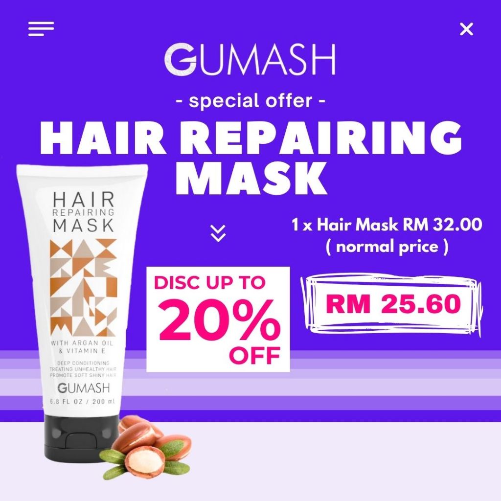 Promo Gumash Hair Colour Pewarna Rambut Patuh Syariah Sah Solat Inai ...