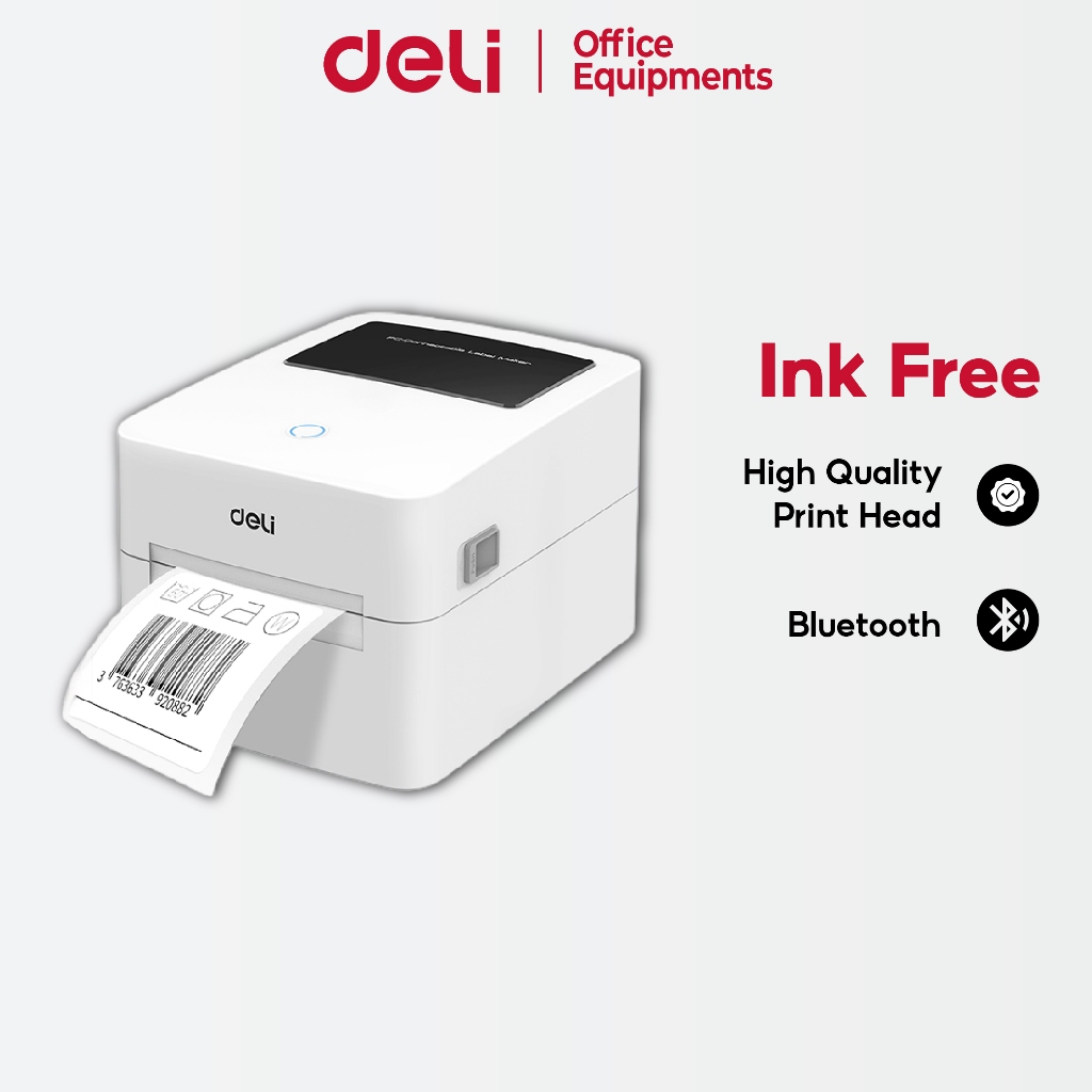 Deli USB Bluetooth Label Printer Thermal Printer Receipt Printer 203dpi ...