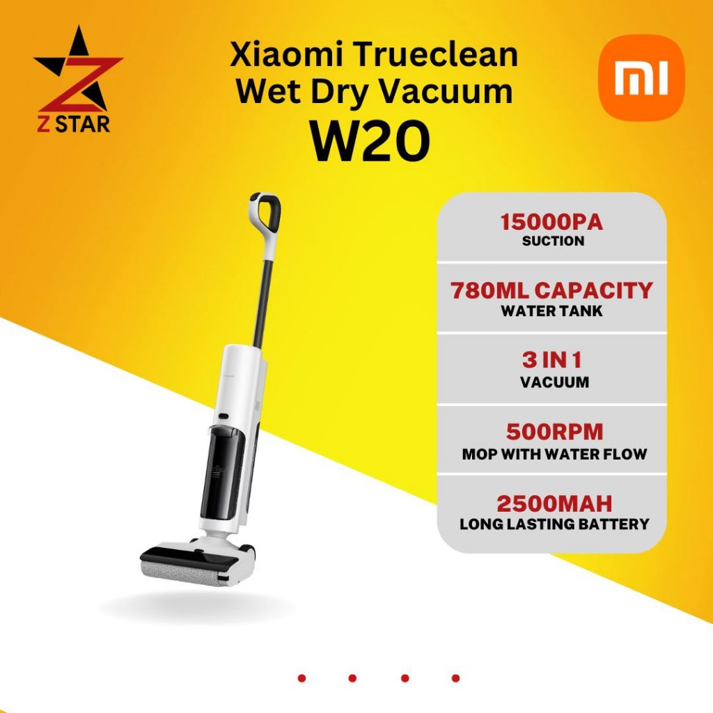 Xiaomi Trueclean W20 [Wet & Dry Vacuum | 15000pa power / 3in1 vacuum ...