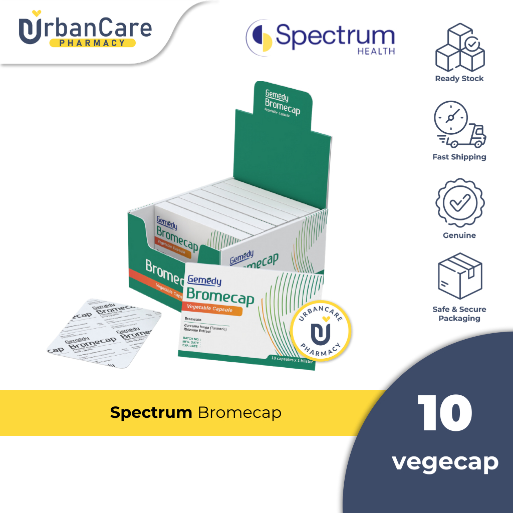 Spectrum Health Bromecap 400mg x 10 vegecap | Shopee Malaysia