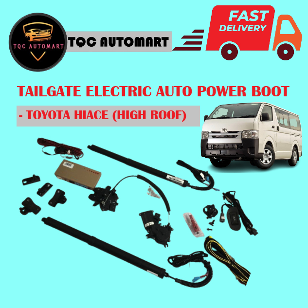 Toyota Hiace High Canopy Plug & Play Electric Auto Tailgate Power Boot ...