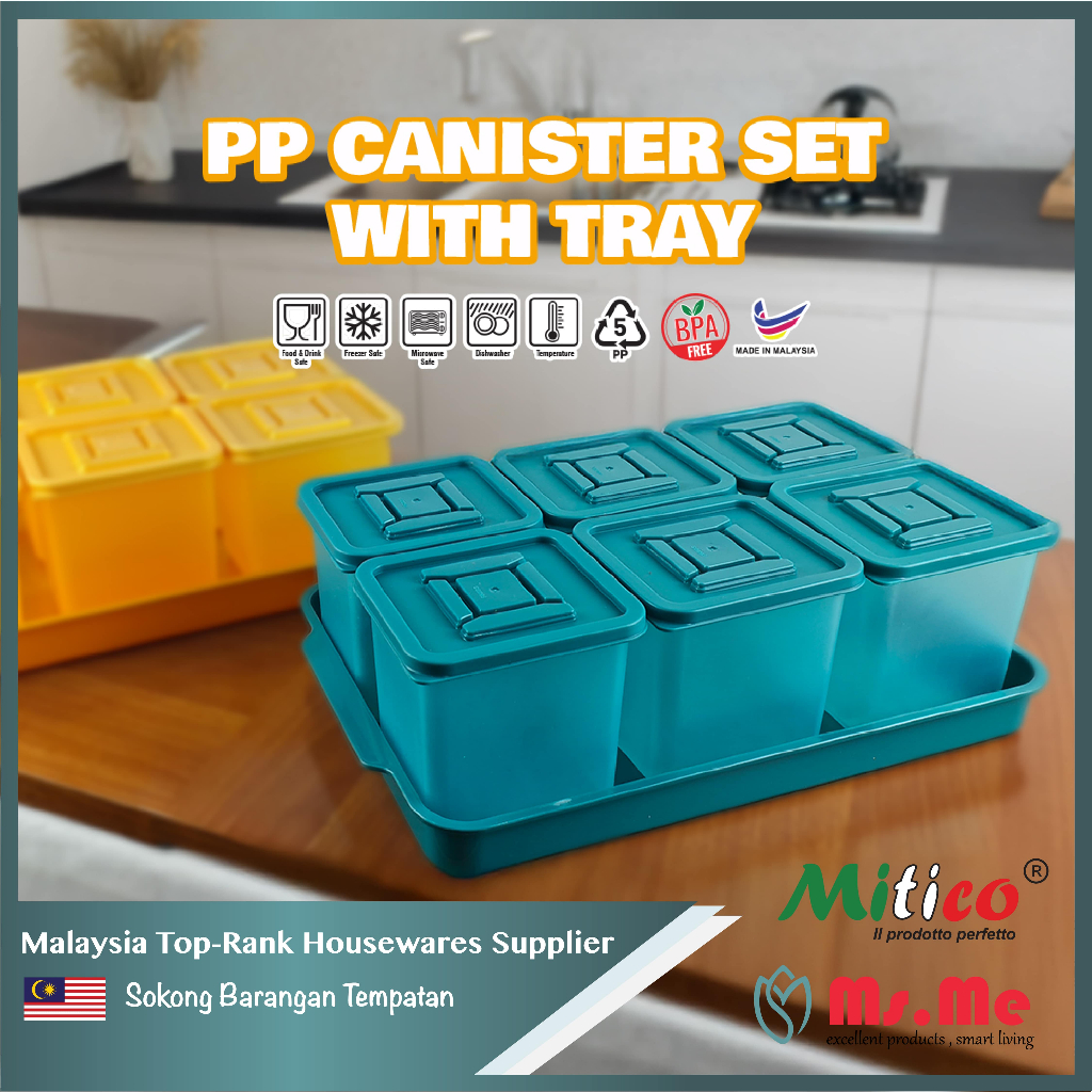 Ms.Me Hari Raya 6Units Hard Material Round Plastic Container For Kuih ...