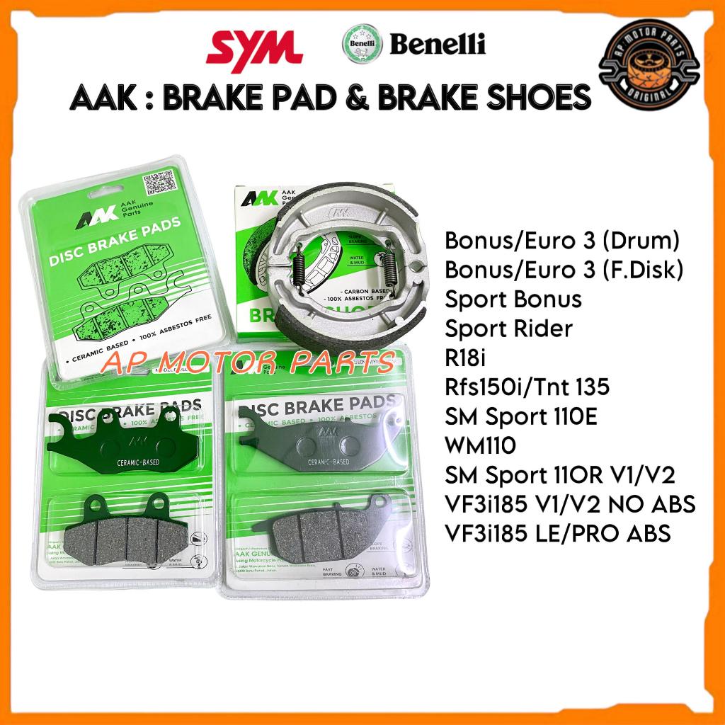 LONG LIFE / PNP SYM BENELLI AAK Brake Shoes & Brake Pad Disk EBONUS ...