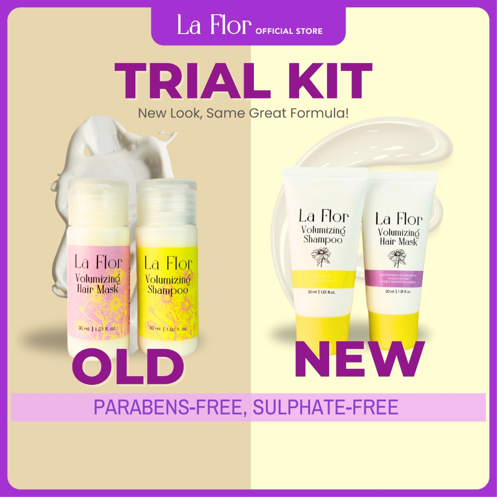 La Flor Syampu Volumising Dan Masker Rambut 30ml Pek Percubaan Untuk ...