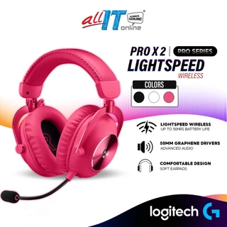 Logitech G PRO X 2 LIGHTSPEED Wireless Gaming Headset | Detachable Boom Mic | 50mm Graphene Drivers | Bluetooth