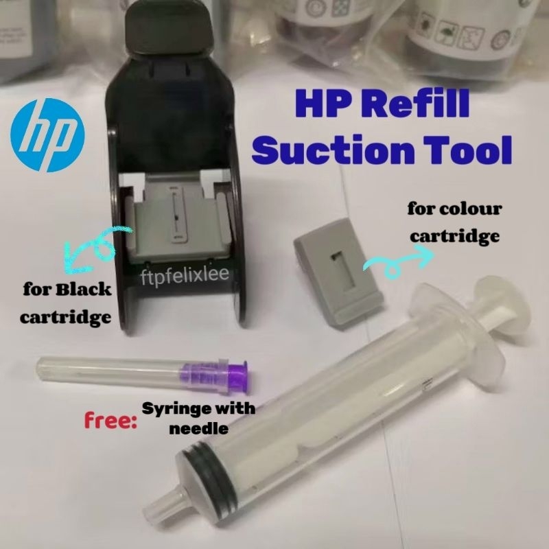 HP (*new*) DIY refill tools absortion clamp with syringe for all HP ...