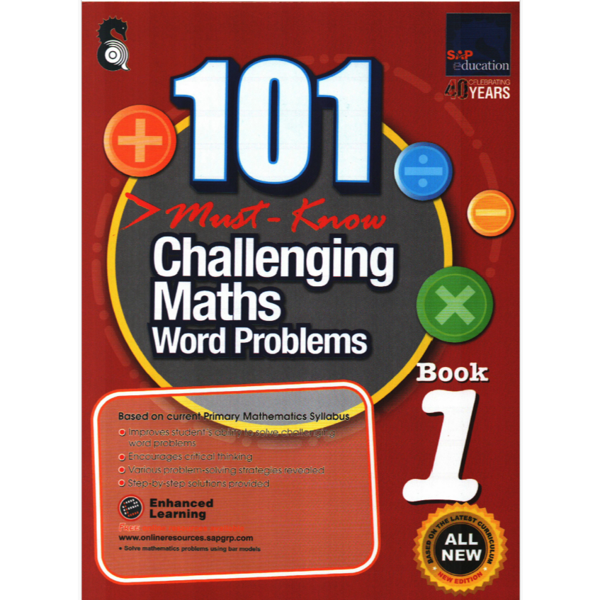 Soft Copy 101 Must Know Challenging Maths Word Problems Book 1 (With ...