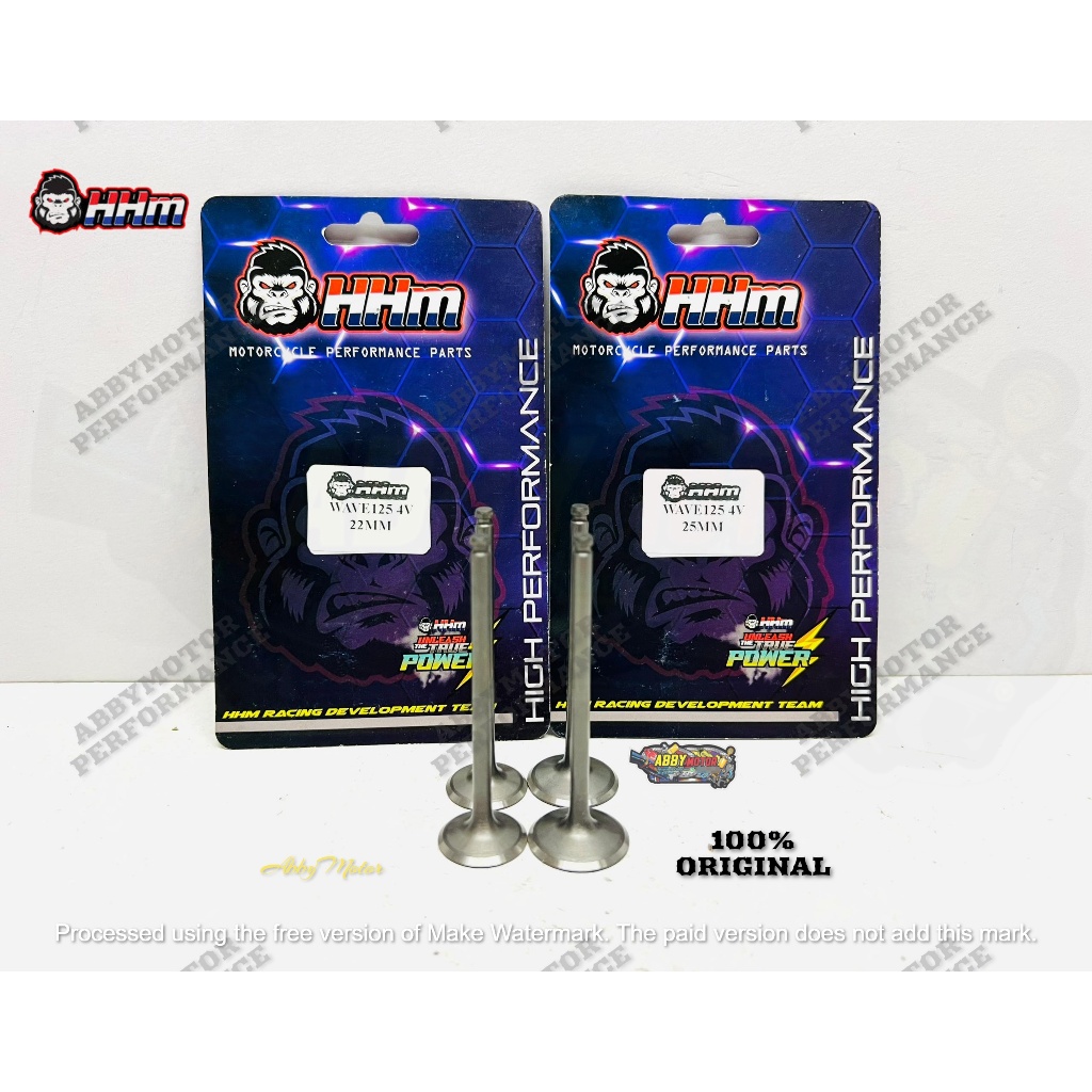 RACING VALVE HEAD WAVE 125 4VALVE HHM 22MM 25MM | Shopee Malaysia