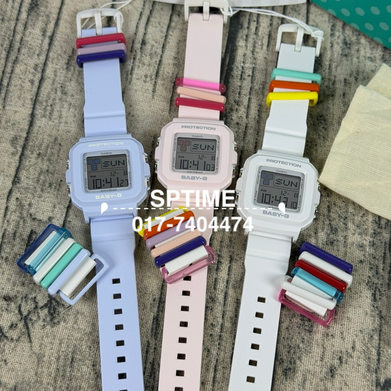 Casio Baby-G BGD-10L-7CR Orologio Digitale Bianco – Resistente Agli Urti, 100m, Con 9 Anelli Intercambiabili - 4