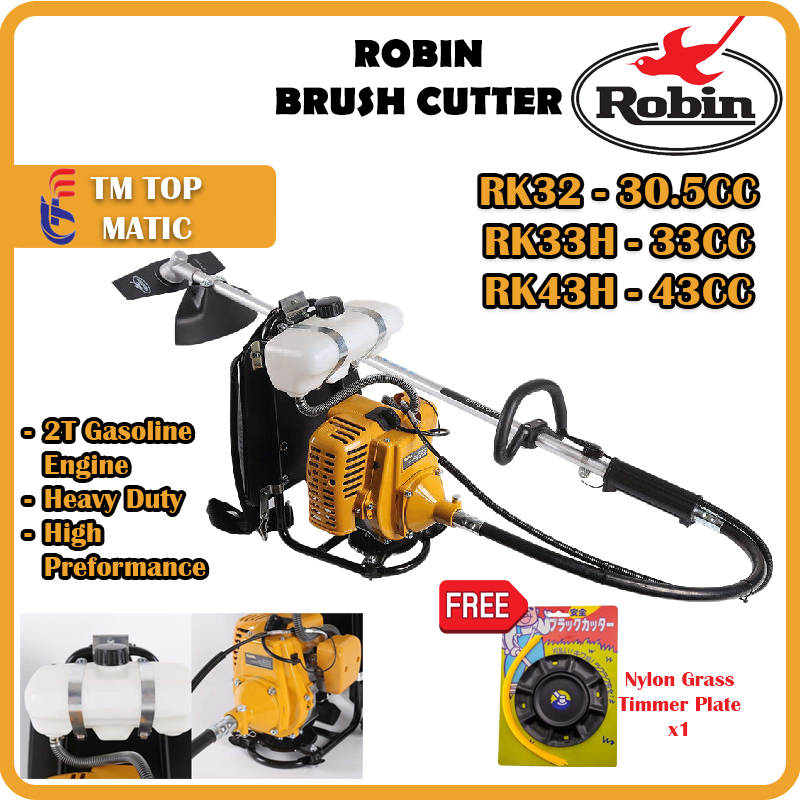 Robin RK32 RK33H RK34H Gasoline Knapscak Backpack Brush Cutter Grass ...
