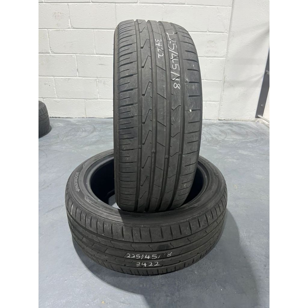 1 PCS (USED TYRE) 225/45R18 HANKOOK VENTUS PRIME 3 (YEAR 2022) | Shopee ...