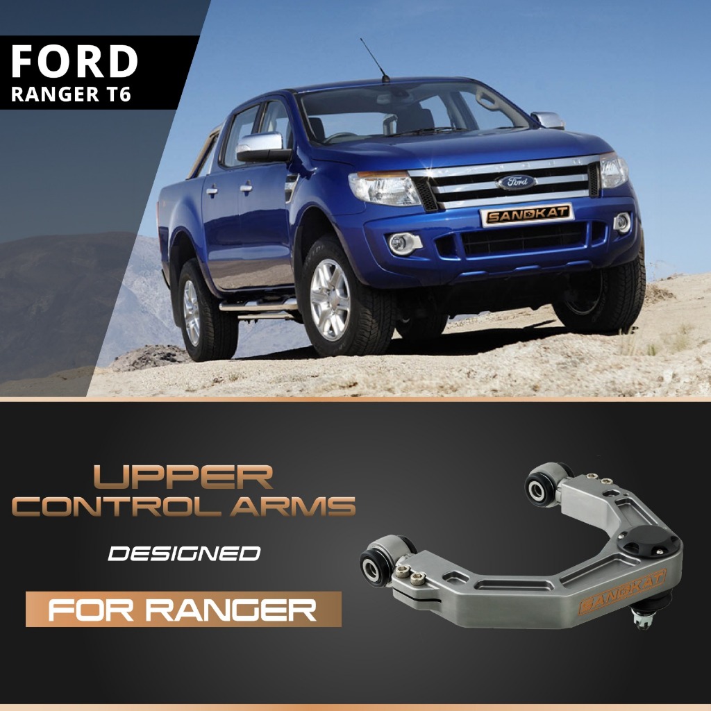 SANDKAT 4WD Ford Ranger T6 Upper Control Arms Adjustable Aluminum Alloy ...