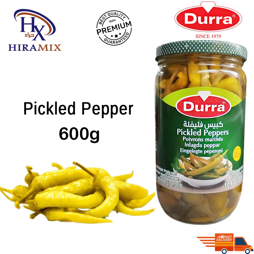 Durra Pepper Pickle | Pepper Pickled jeruk lada 600g مخلل فلفل | Shopee ...