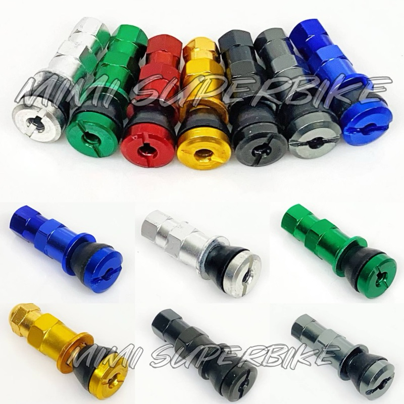 1PCS ALLOY TUBELESS HEAD ALLOY COLOUR WARNA MOTORCYCLE MOTOSIKAL MOTO ...