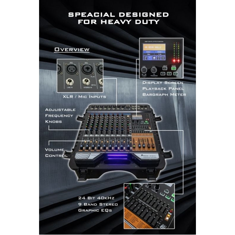 PRONIC Ampaudio MB1010.4 4x1000W PROFESSIONAL POWER MIXER | Shopee Malaysia