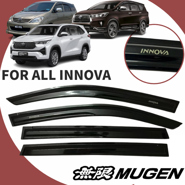 Toyota Innova 2004-2025 Mugen Air Press Window Door Visor Wind ...