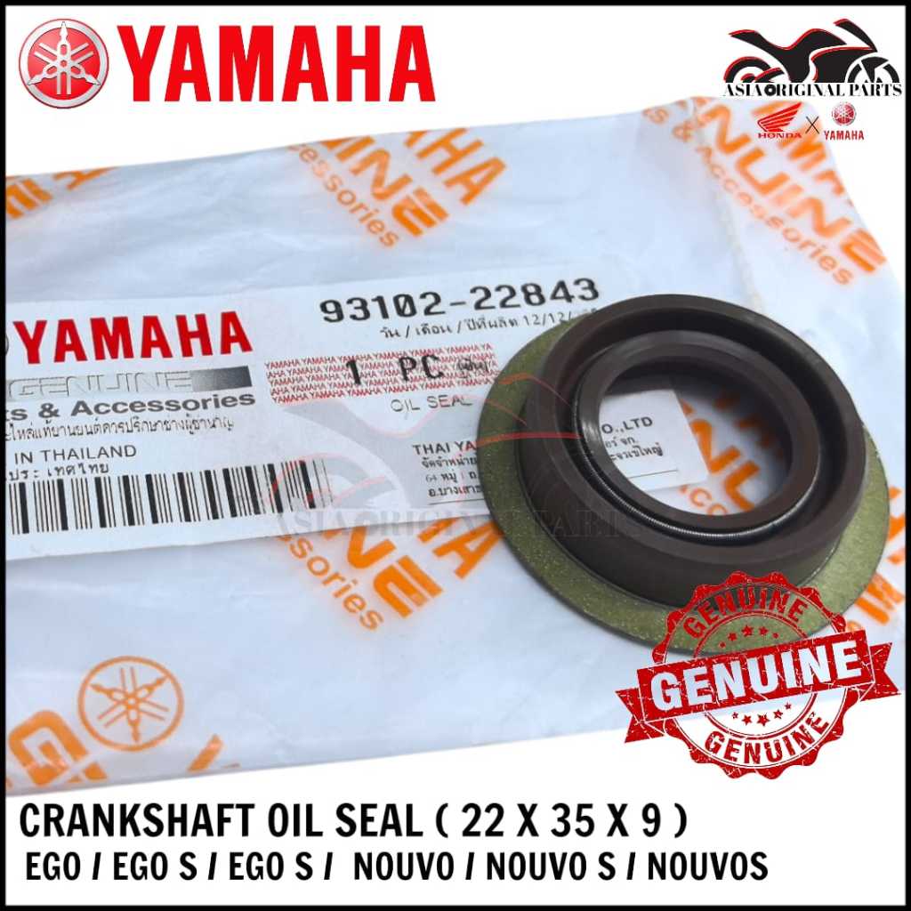 ORIGINAL THAILAND YAMAHA EGO EGO S NOUVO NOUVO S CRANKSHAFT OIL SEAL ...
