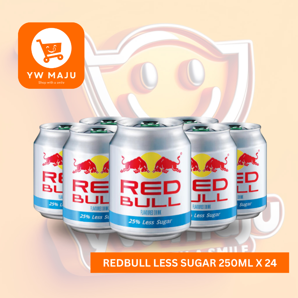 [ YW MAJU ] Red Bull Less Sugar 250ml x 24 | Shopee Malaysia