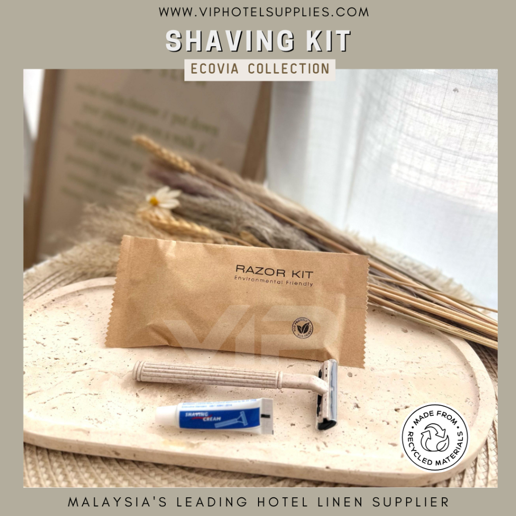 VIP Ecovia Series_Disposable Razor & Shaving Cream For Hotel & Airbnb ...