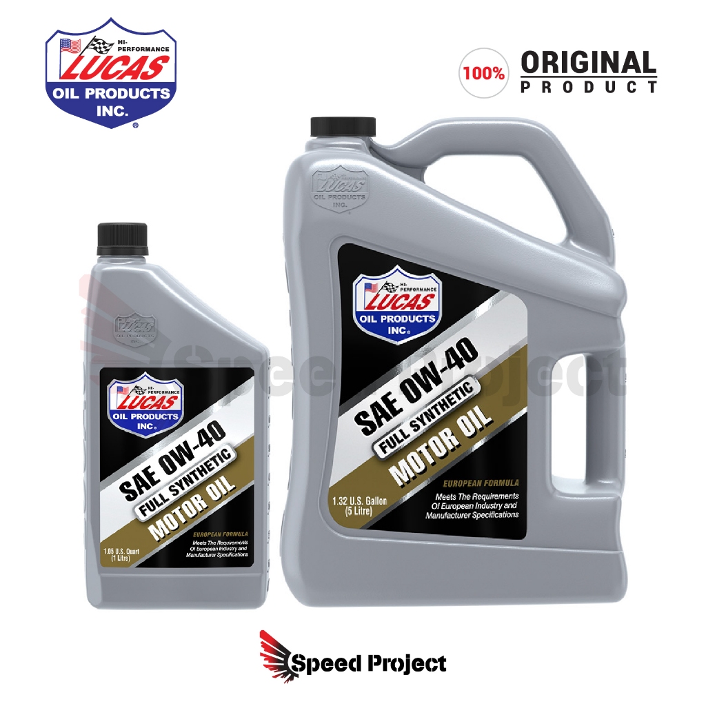 NOT AVAILABLE for East Malaysia】Lucas Oil Fully Synthetic SAE 0W40 ...