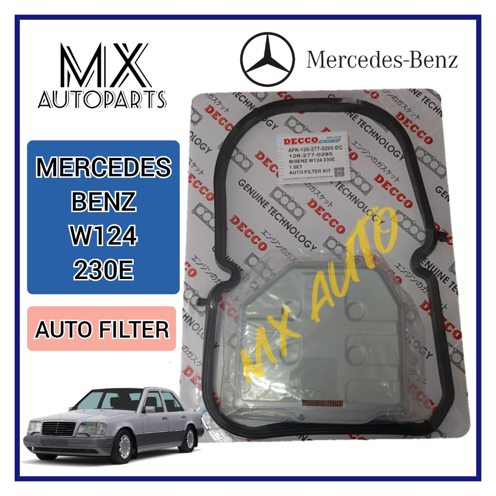 AUTO FILTER MERCEDES BENZ W124 230E GEAR BOX FILTER ( FILTER + GASKET ...