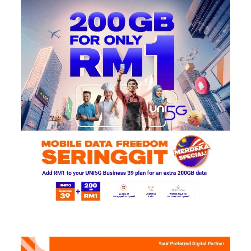 SIMKAD UNIFI UNI5G MOBILE 4G/5G (SIM ONLY) | Shopee Malaysia