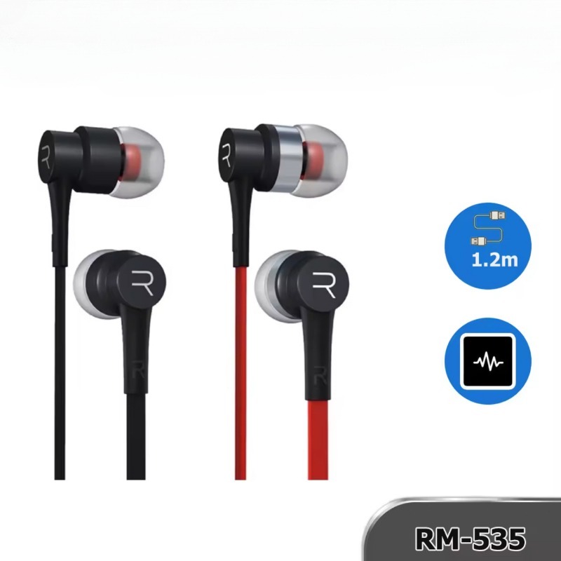 Remax RM-535 In Ear Earphones Stereo Music Headphones with Microphone ...