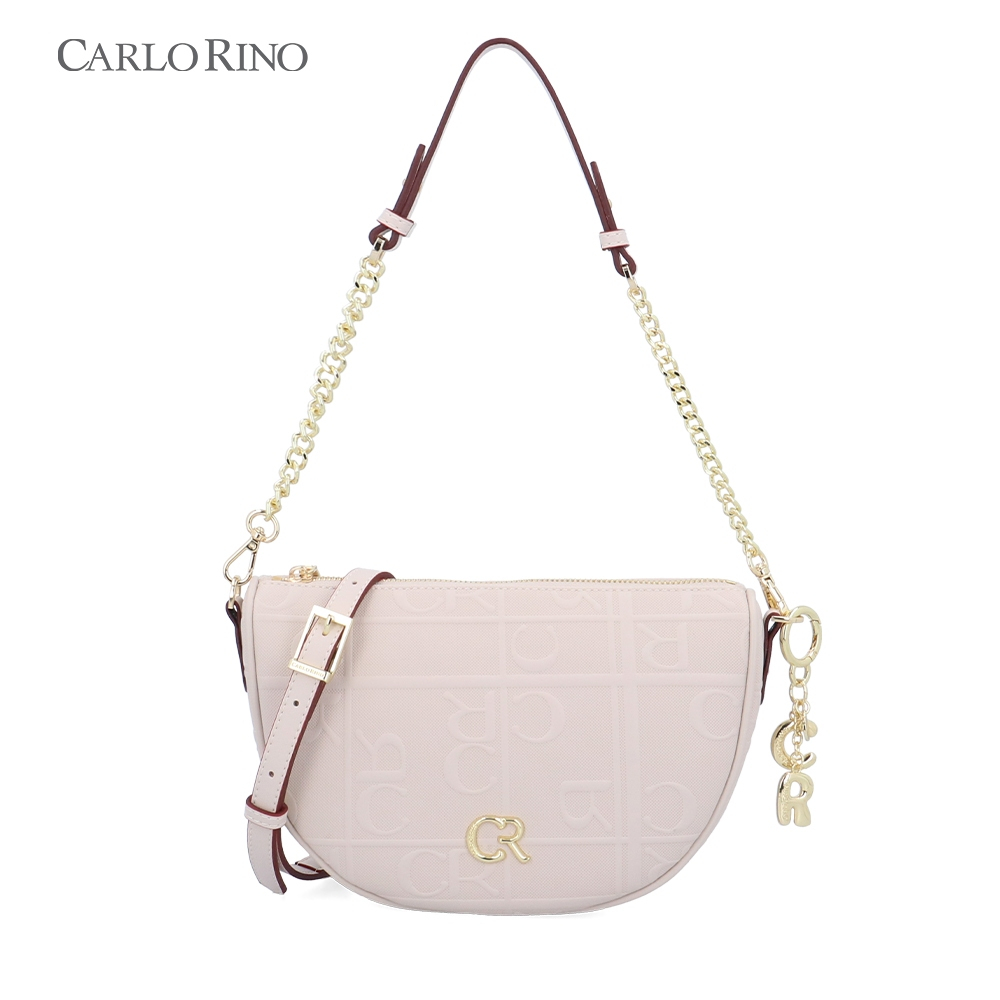 Carlo Rino Carlo GEO 2 Way Shoulder Bag - Beige | Shopee Malaysia