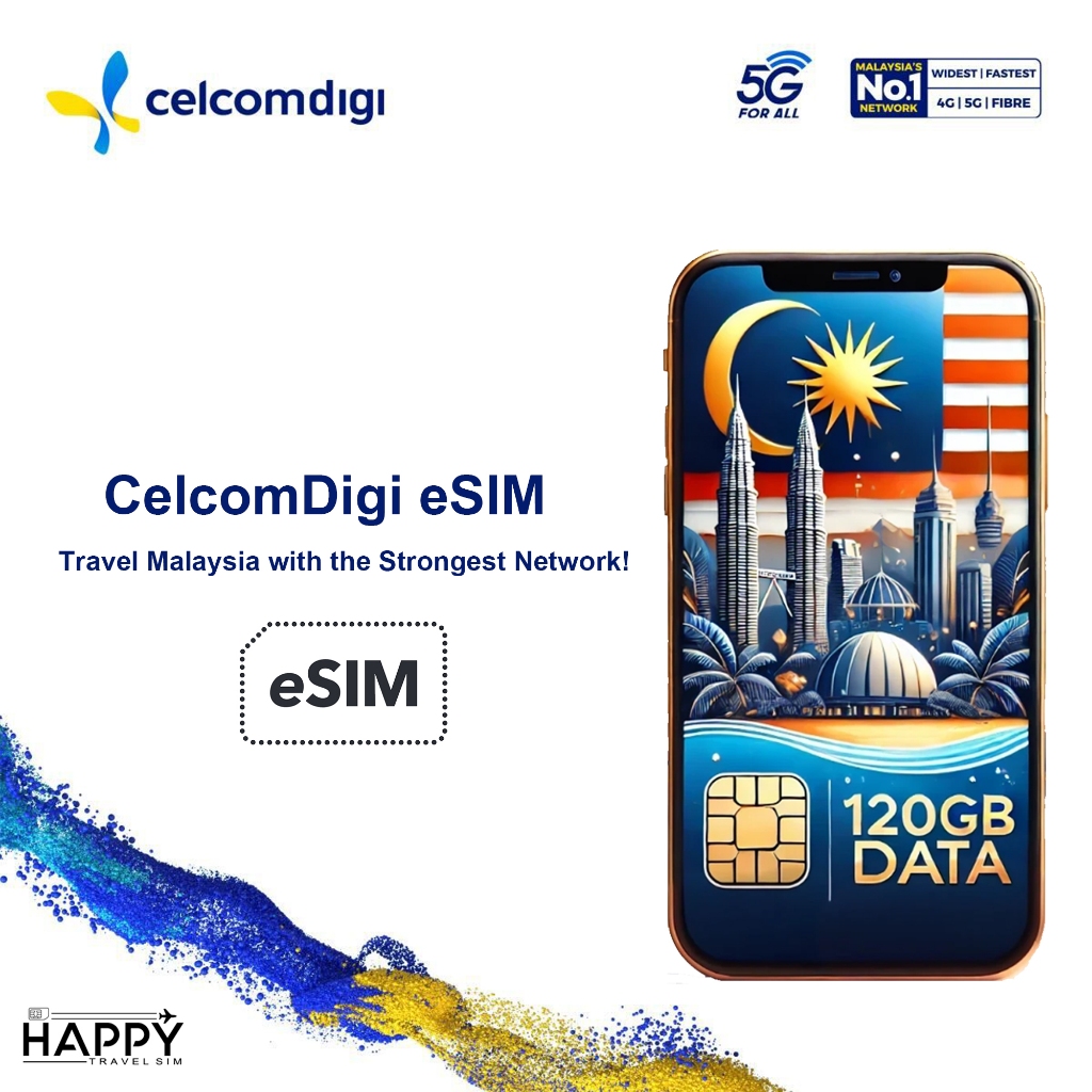 eSIM Malaysia [Instant Email] CelcomDigi 50GB/120GB High Data Local SIM ...