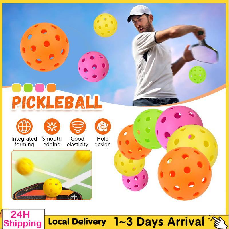 40 Hole 74mm Indoor Outdoor Pickleball Durable Tournament Pickleball ...