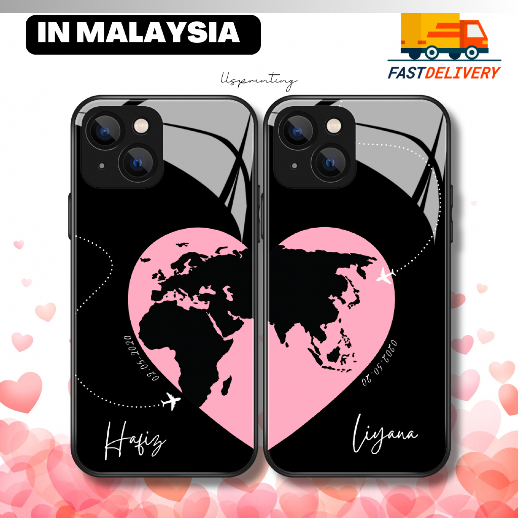 【Ready Stock】 Custom Couple phone case casing Custom name casing ...