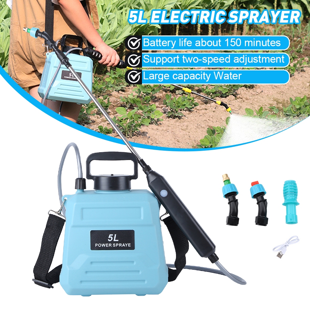 8L/5L Capacity Pam Racun Bateri Sprayer Electric 2400mAh Knapsack ...
