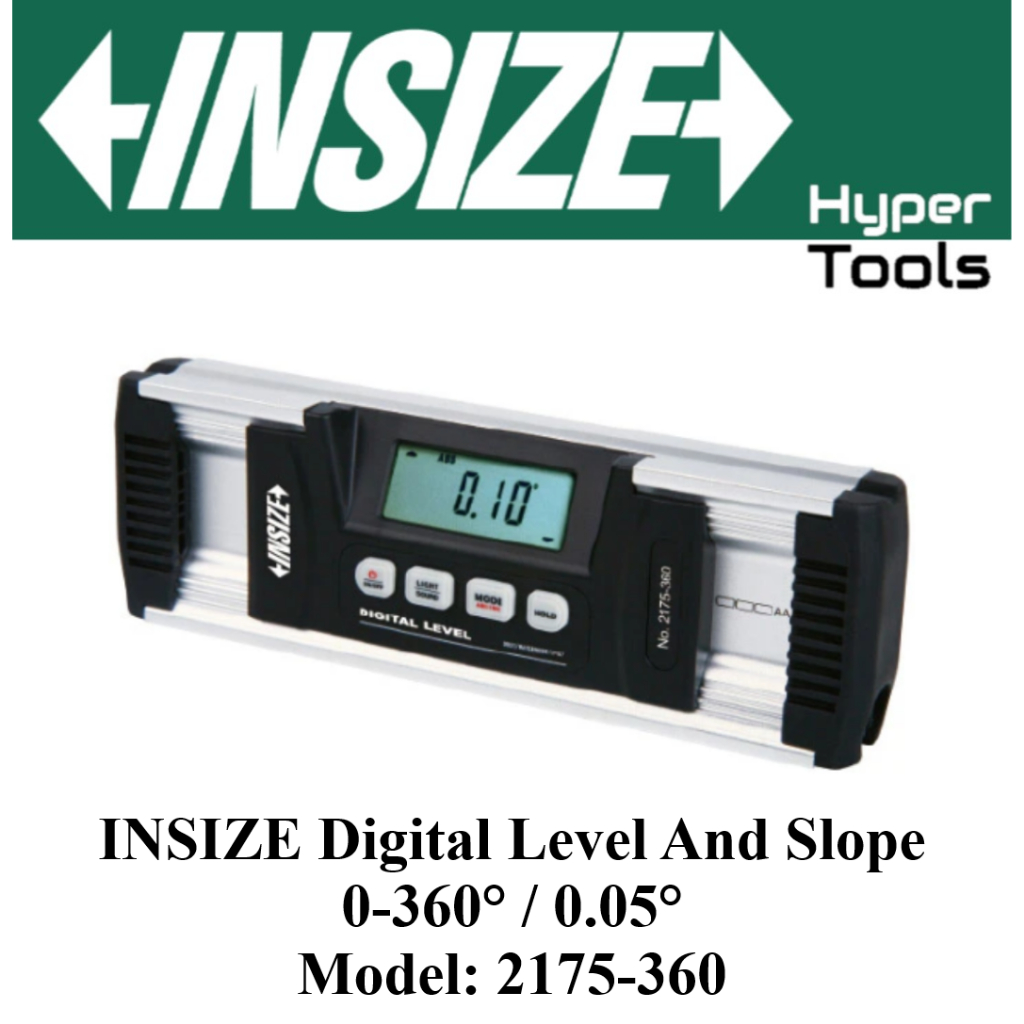 INSIZE Digital Level And Slope 0-360'/0.05' (Model: 2175-360) | Shopee ...