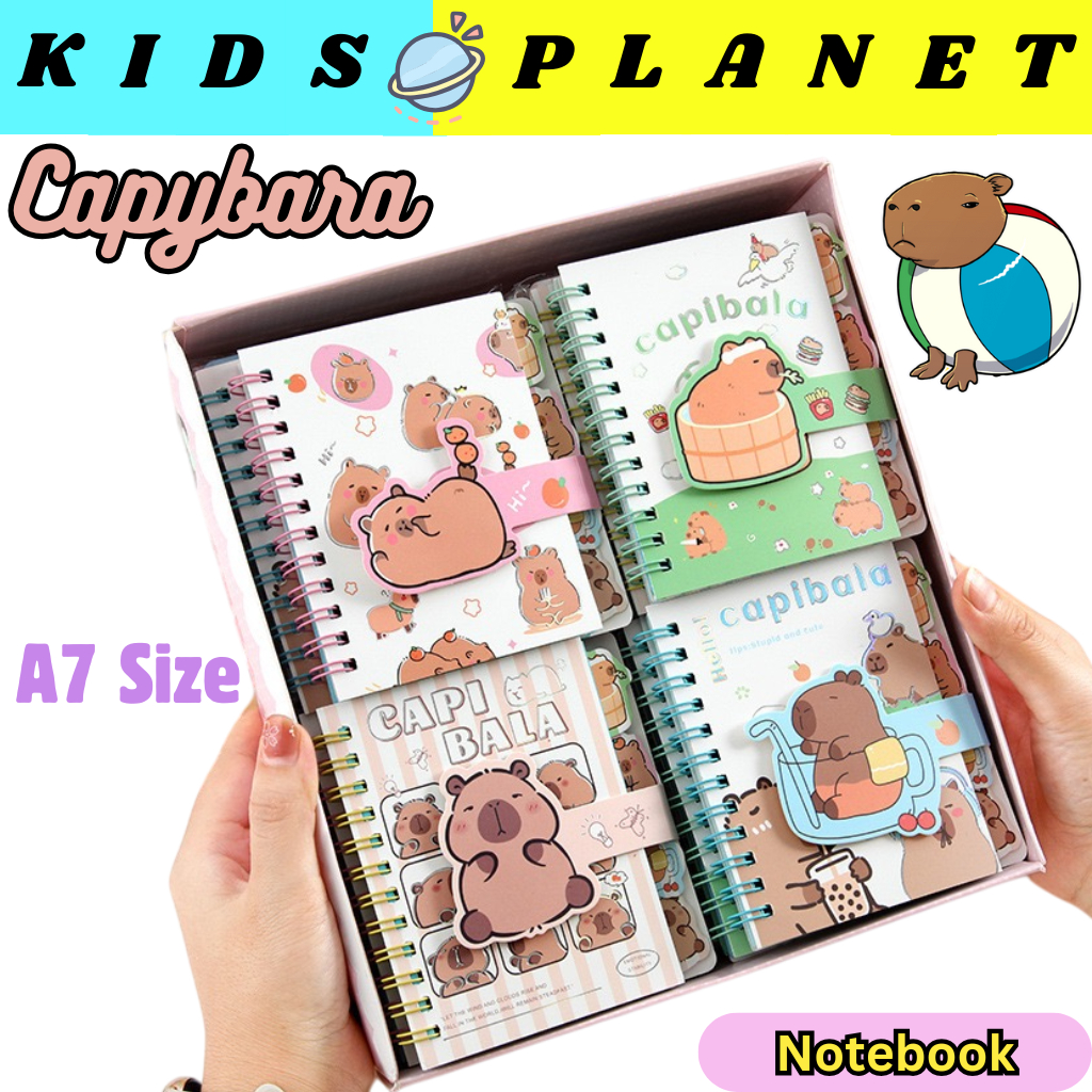 Notebook | Capybara mini A7 size notebook children kids school memo ...