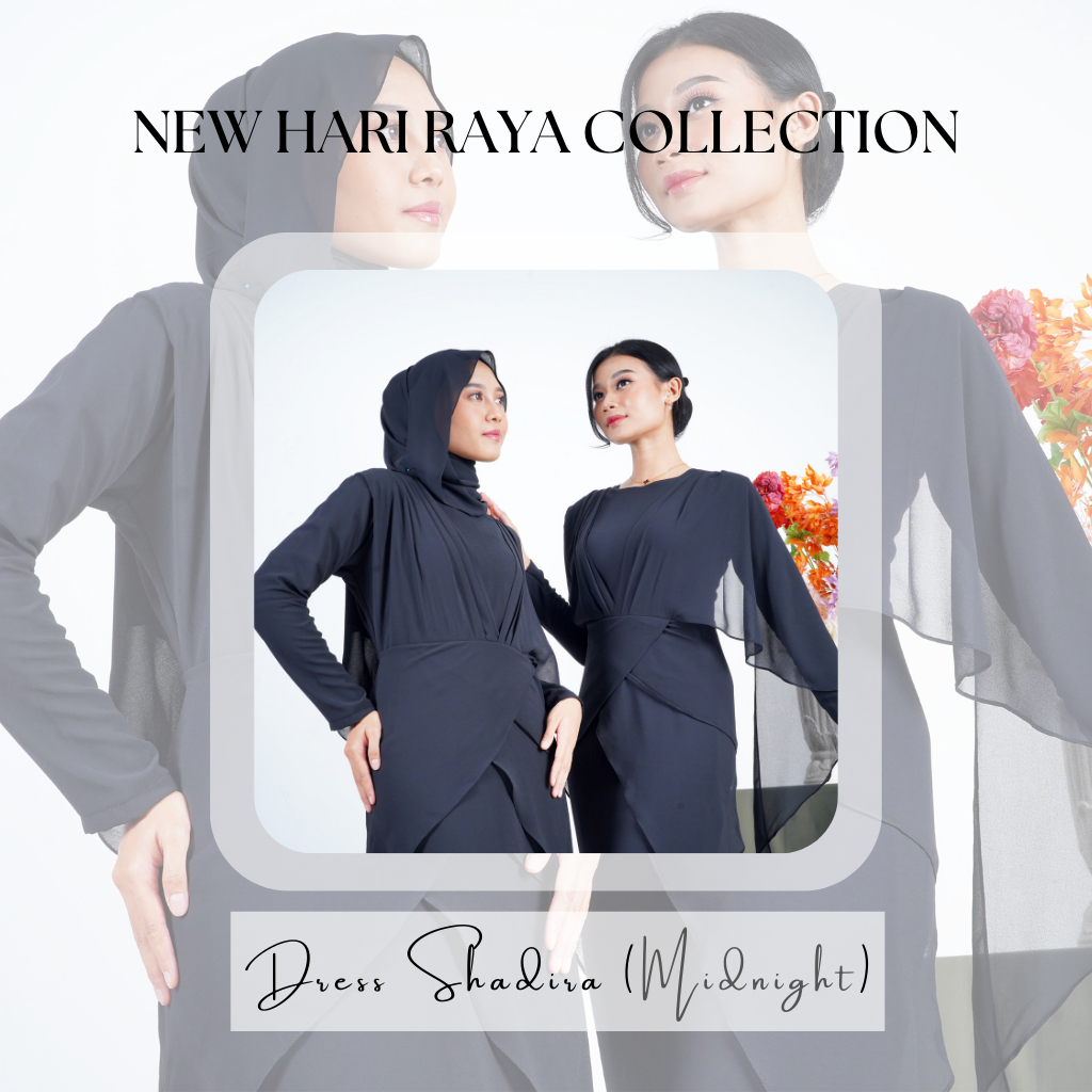 DRESS SHADIRA (MIDNIGHT) - NHHIIN - DRESS MODEN MURAH PELBAGAI GUNA ...