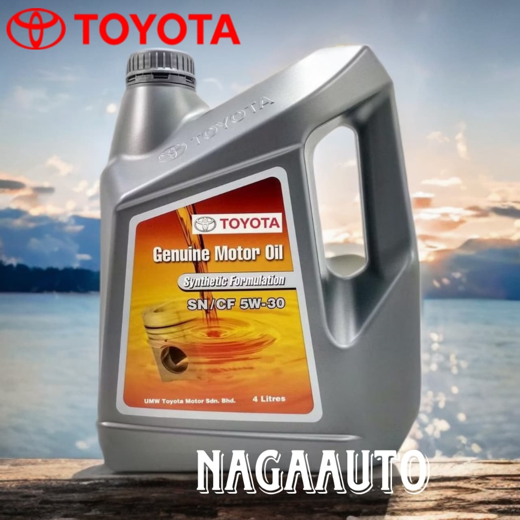 Toyota 5W30 SN/CF Semi Synthetic Engine Oil (4 Liter) Yaris, Camry ...