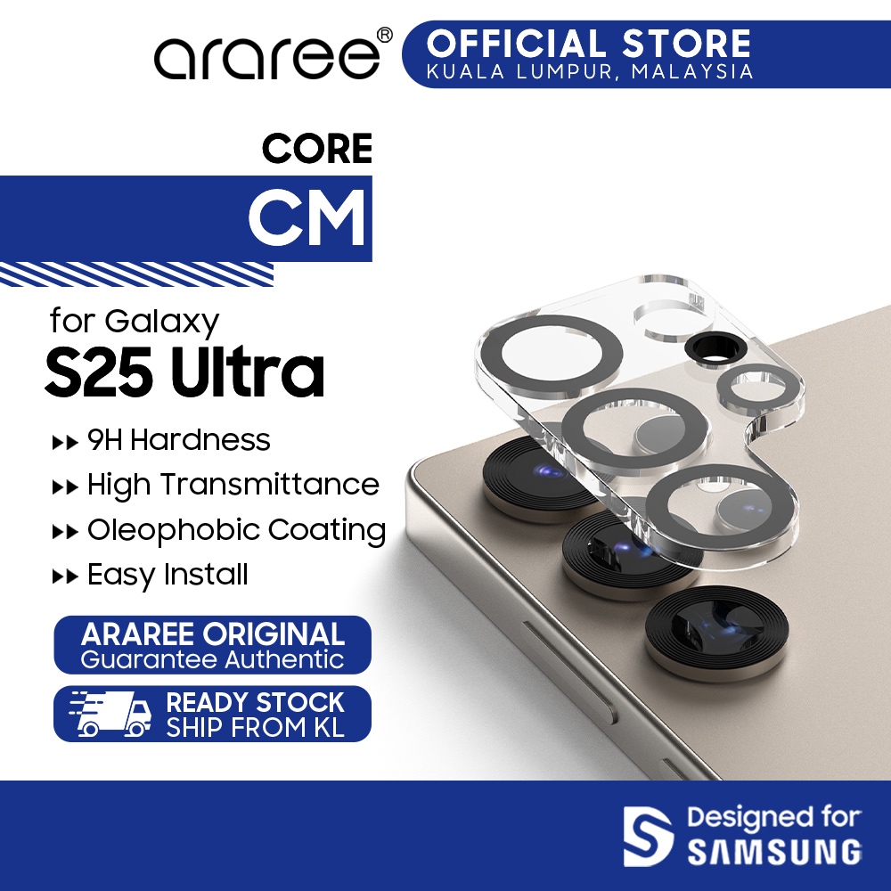 Araree Samsung Galaxy S25 Ultra Sub Core CM Lens Tempered Glass ...
