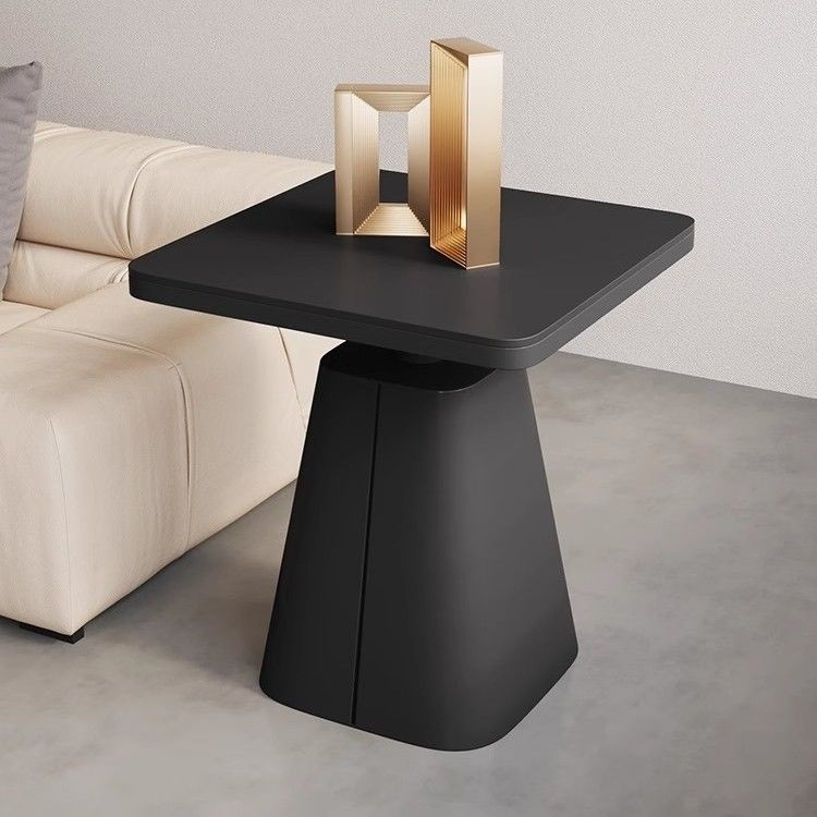 Cream Style Stone Plate Sofa Side Table Bedside Side Cabinet Small ...