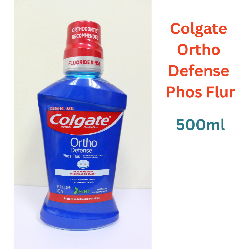 Colgate Phosflur Ortho Defense Anticavity Floride Mint Mouthrinse 口腔推荐 ...