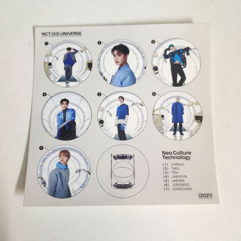 free claim nct official sticker chenle ten jaehyun jaemin jungwoo ...