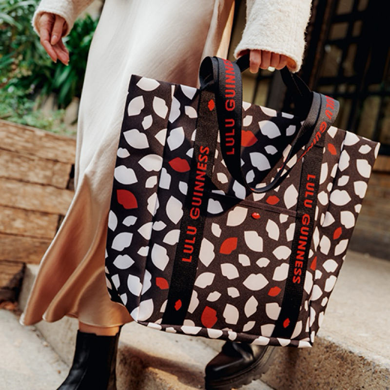 新作【Lulu Guinness x Waitrose】チェス チェック バッグ 2WAY 新作【Lulu Guinness x Waitrose】チェス チェック バッグ 2WAY