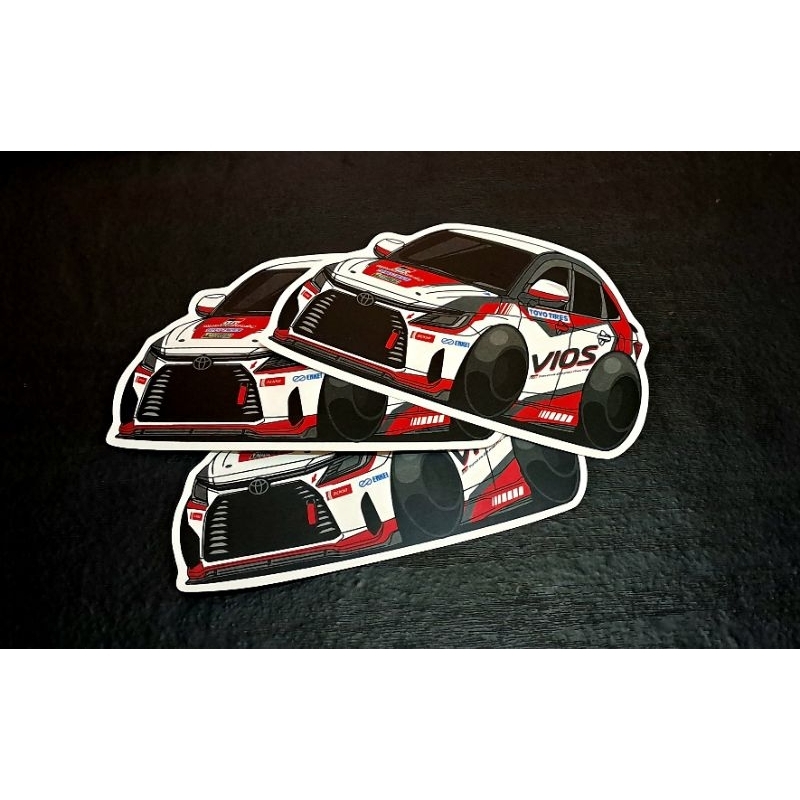 Sticker Toyota Vios 2023 สติ๊กเกอร์ โตโยต้า วีออส | Shopee Malaysia