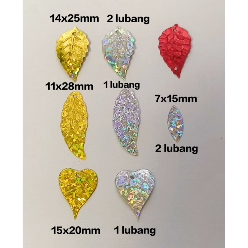 Leaf Laser Sequin/Labuci Daun (15g) | Shopee Malaysia