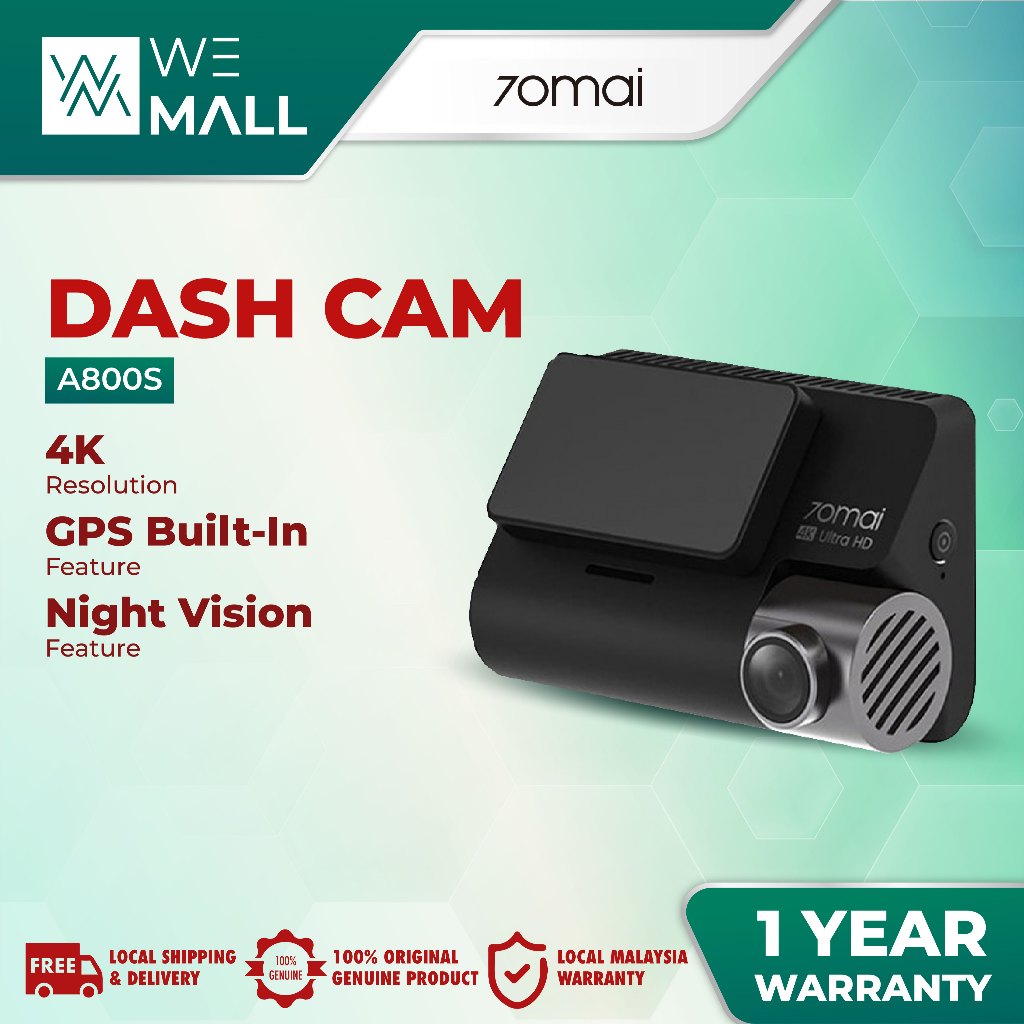 【English】70mai A800 / A800S Dual vision 140 Rear Cam FOV 4K Ultra HD ...