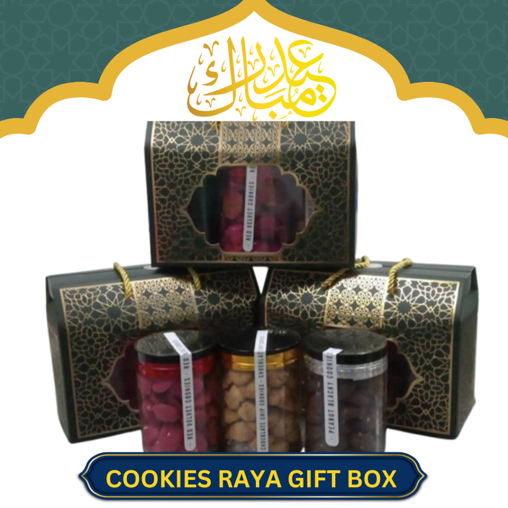 GIFT BOX COOKIES RAYA MIX OF 3 FLAVORS | CHOCOLATE CHIPS | RED VELVET ...