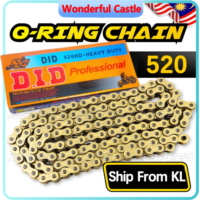 PROTAPER 520HV-120L O-Ring Chain Rantai Oring Xrc O-ring Heavy Duty ...
